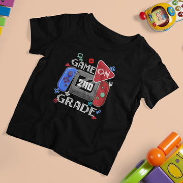 2nd Grade T Shirt For Kid Game On 2nd Grade Video Game Back To School Gaming 2nd Grade